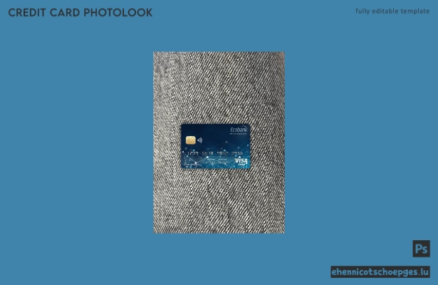 Zentralafrikanische Republik Ecobank Bank Visa-Karte Fotobeispiel Vorschau